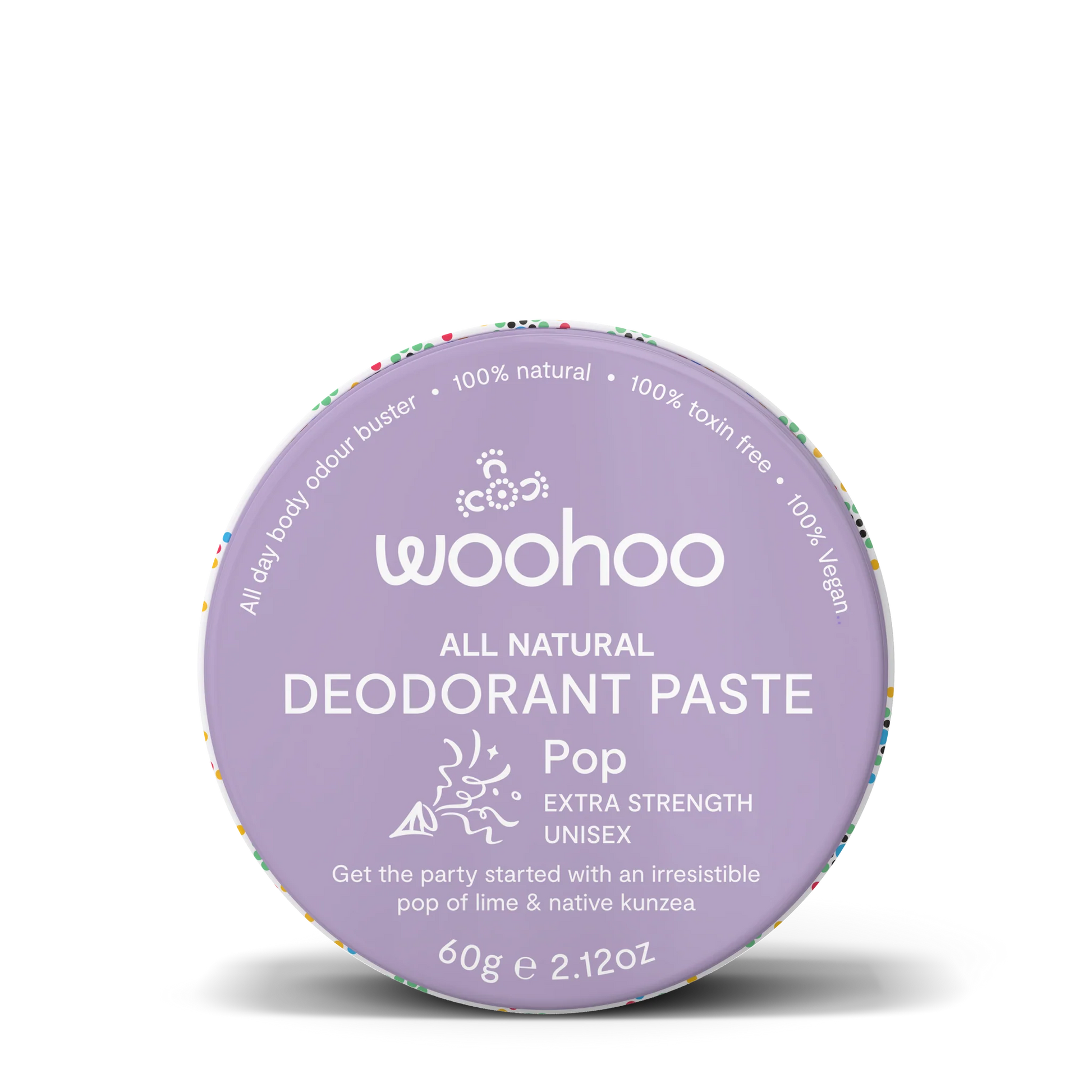 Woohoo Deodorant Paste 60g Pop Woohoo Deodorant Paste 60g Pop