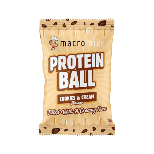 Macro Mike Protein Ball 60g Cookies & Cream Macro Mike Protein Ball 60g Cookies & Cream