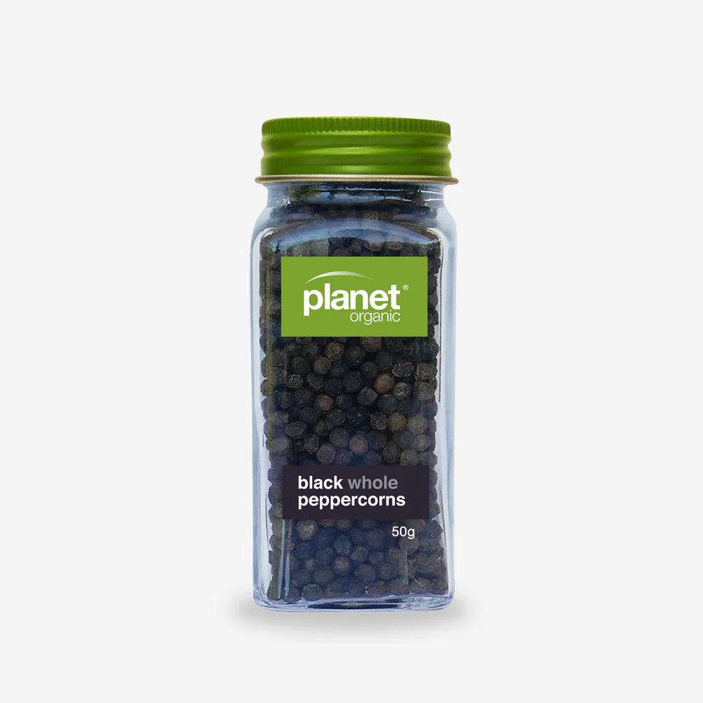 Planet Organic Shaker Whole Black Peppercorns 50g