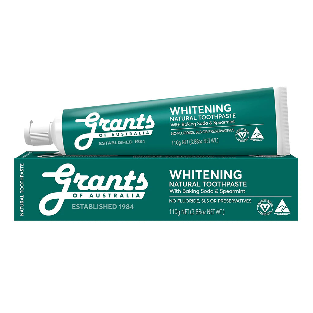 Grants Toothpaste Whitening with Baking Soda 110g Spearmint Grants Toothpaste Whitening with Baking Soda 110g Spearmint