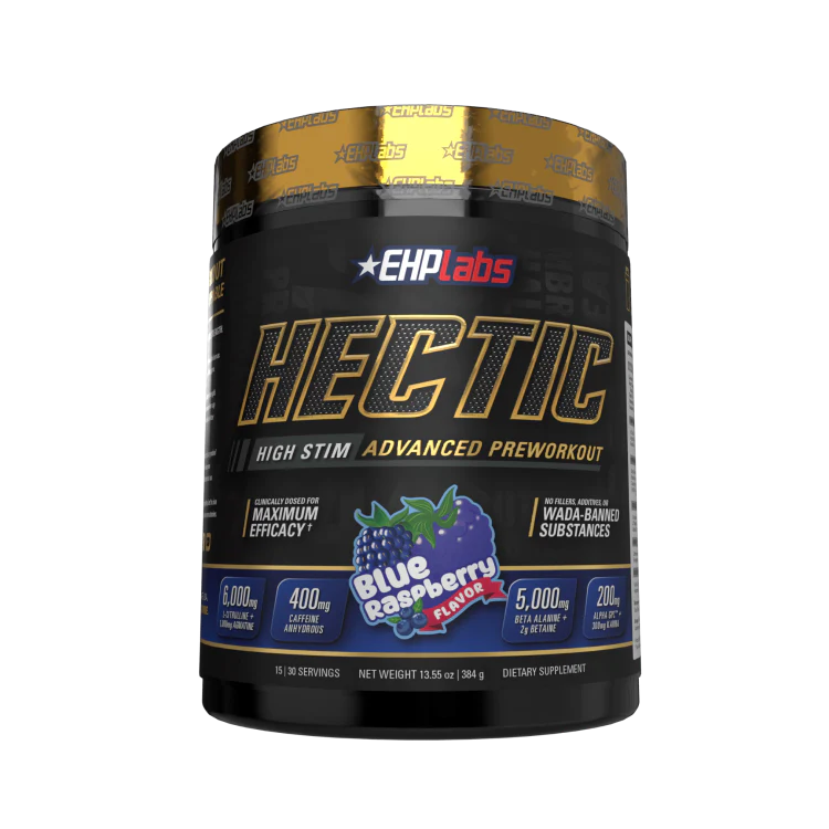 EHP Labs Hectic Pre-Workout 30 Serves Blue Raspberry
