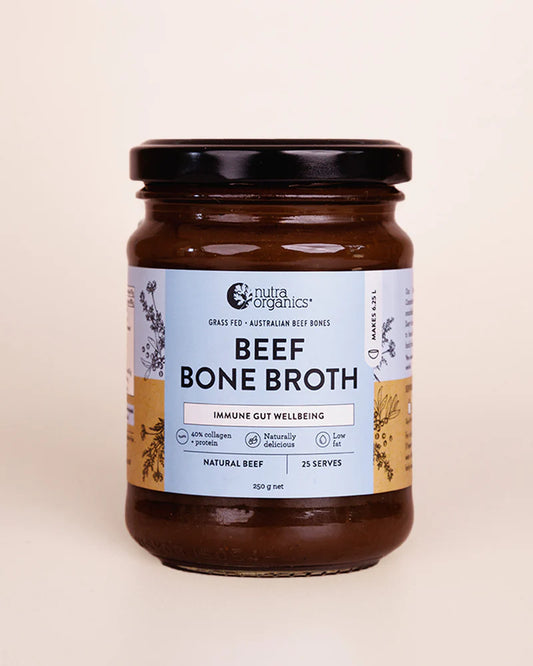 Nutra Organics Beef Bone Broth Concentrate 250g Natural Nutra Organics Beef Bone Broth Concentrate 250g Natural
