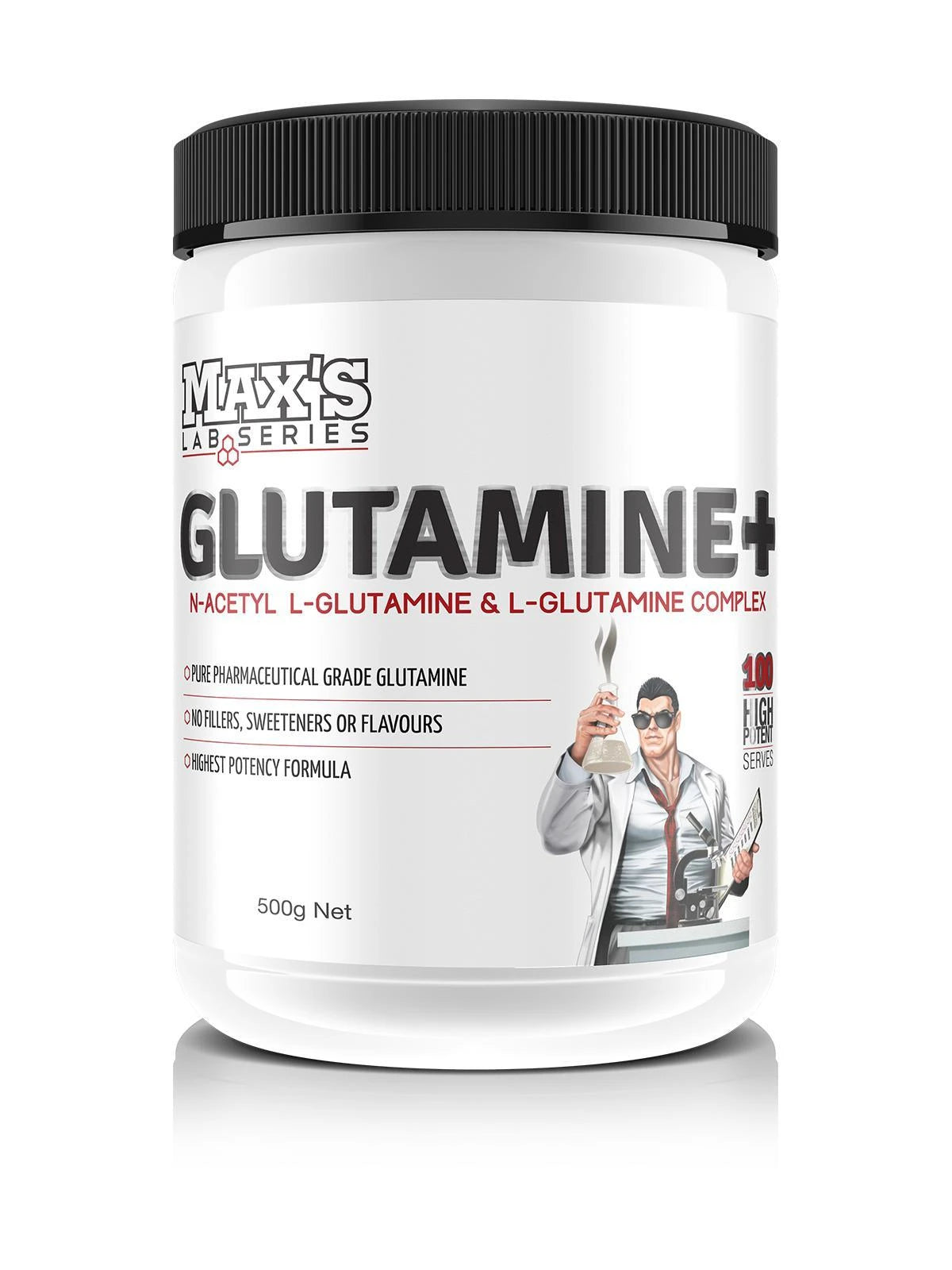 Maxs Lab Series Glutamine 500G Maxs Lab Series Glutamine 500G