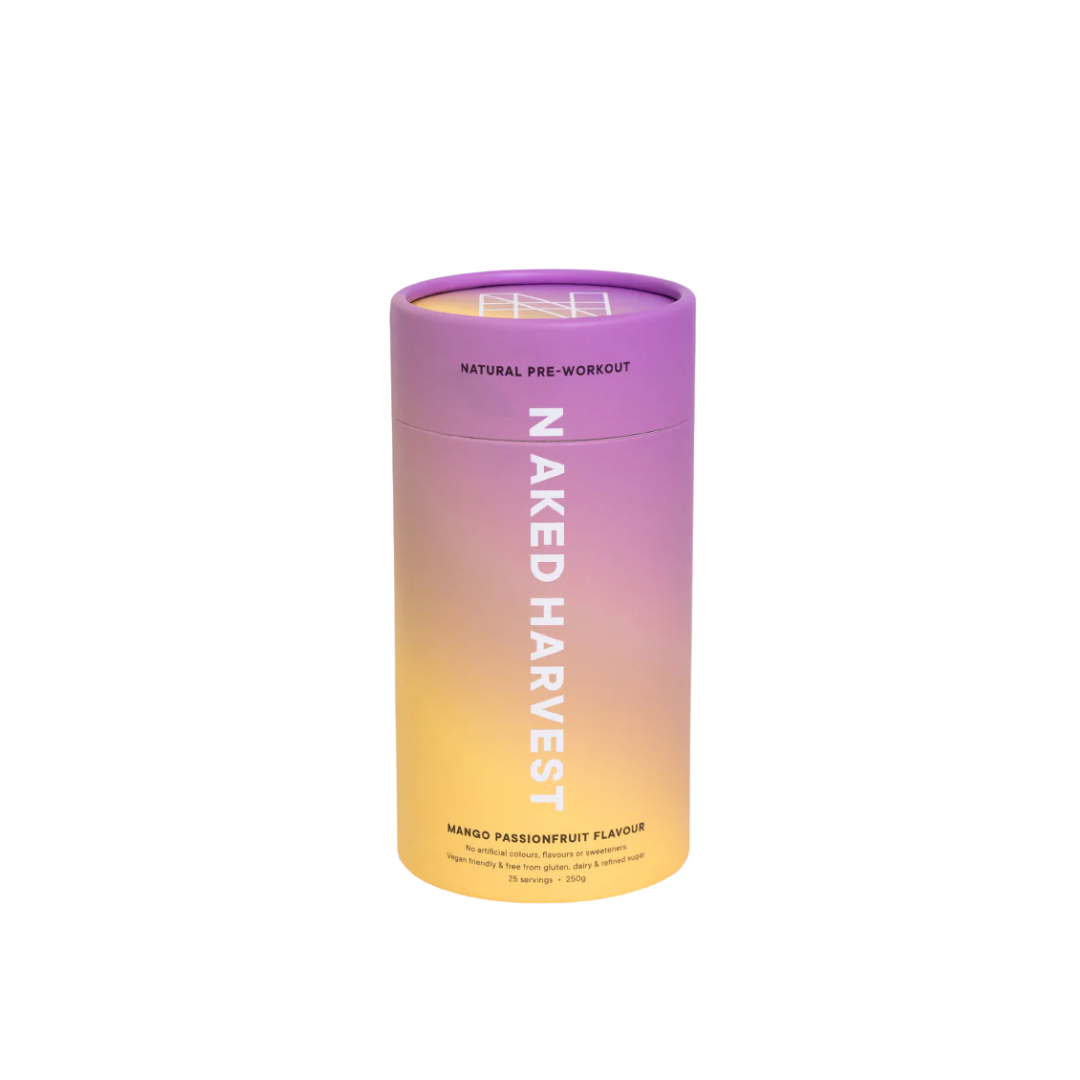 Naked Harvest Pre-Workout 250g Mango Passionfruit