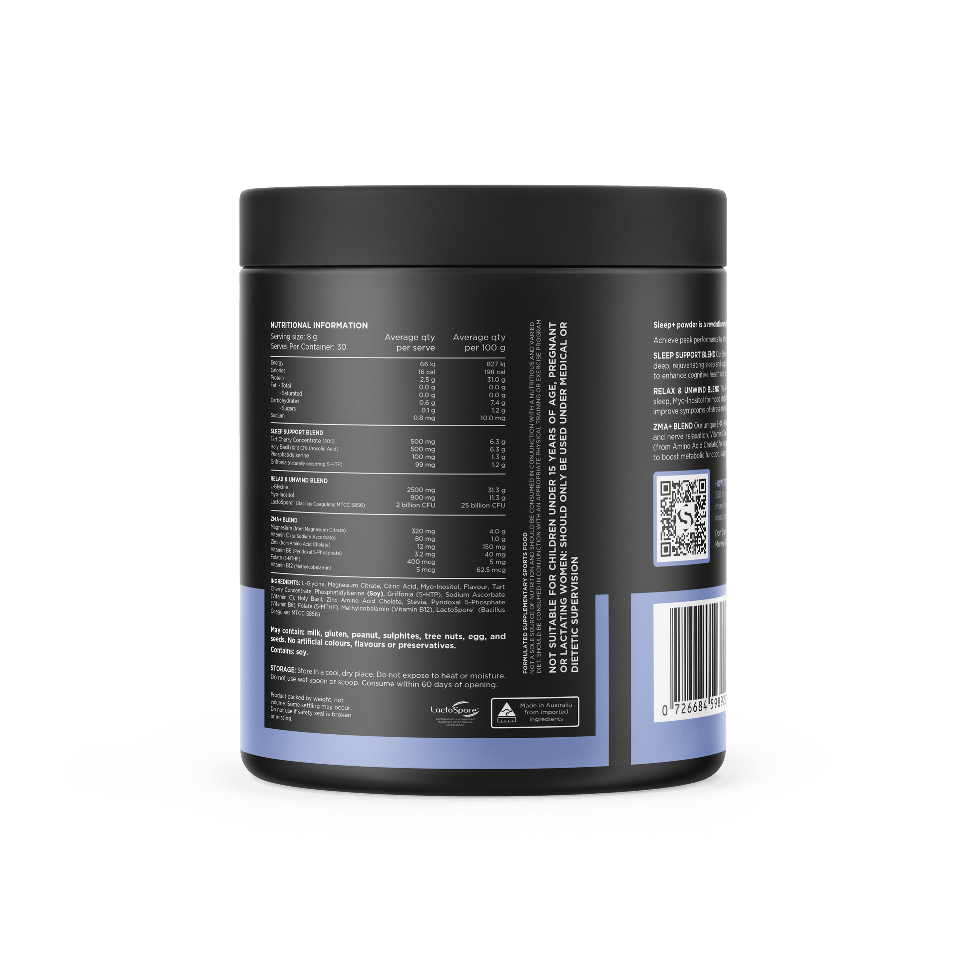 Switch Nutrition Sleep+ 30 Serves Lemon Squash Switch Nutrition Sleep+ 30 Serves Lemon Squash