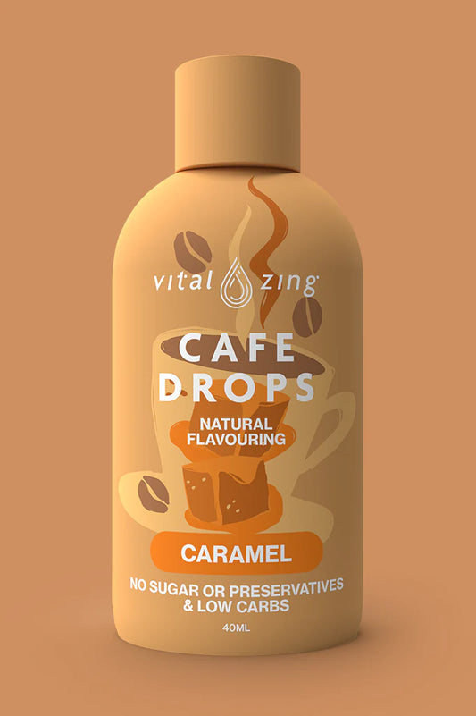 Vital Zing Café Drops 40ml Caramel Vital Zing Café Drops 40ml Caramel