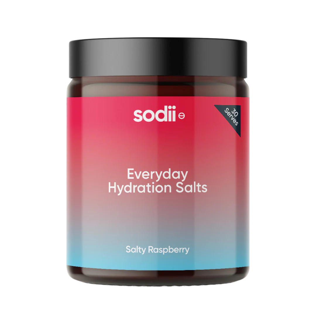 Sodii Everyday Hydration Salts 185g Raspberry Sodii Everyday Hydration Salts 185g Raspberry