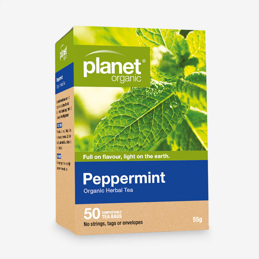 Planet Organic Peppermint Herbal Tea x 50 Tea Bags