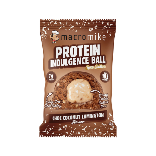 Macro Mike Protein Ball 60g Lamington Macro Mike Protein Ball 60g Lamington