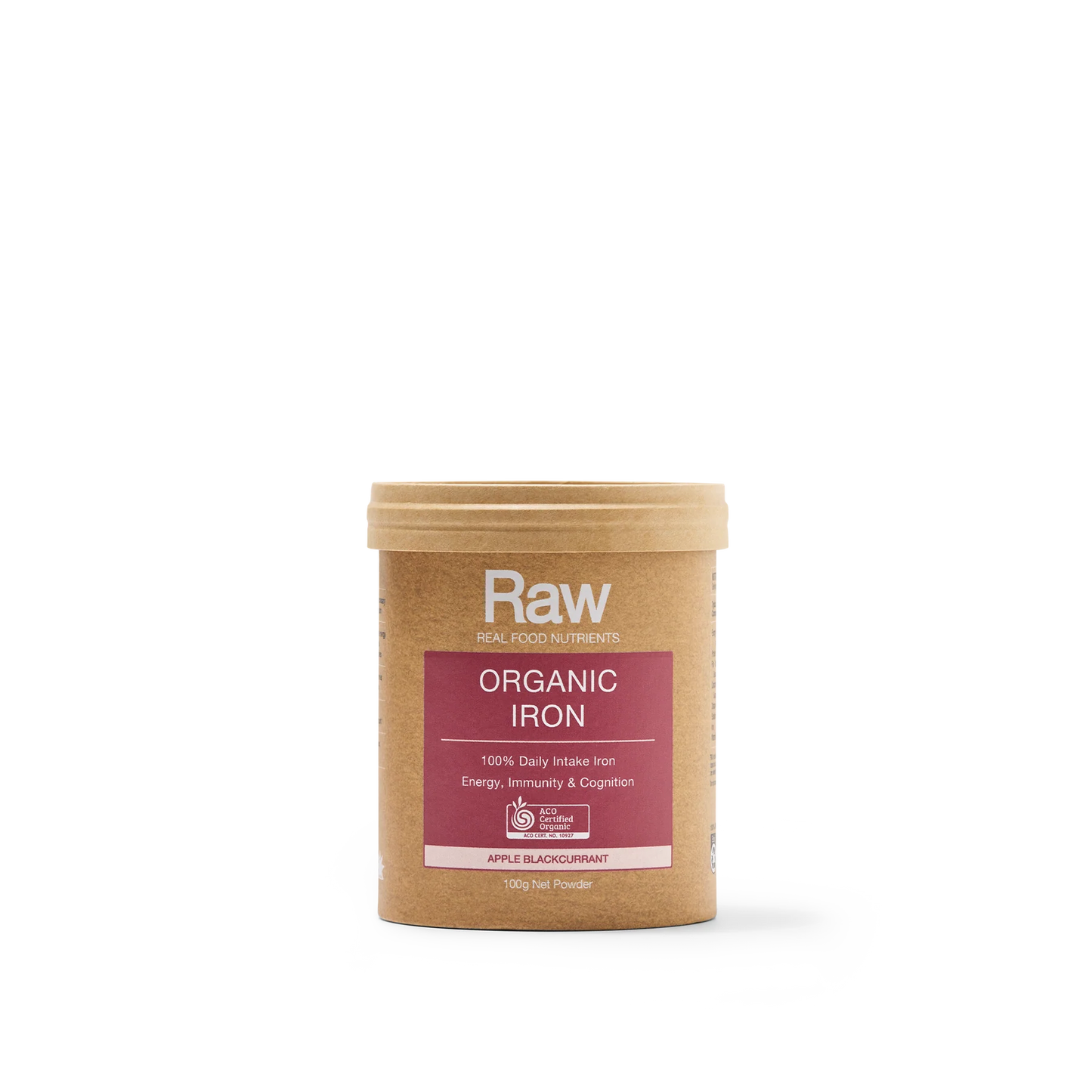 Amazonia Raw Organic Iron 100g Apple Blackcurrant