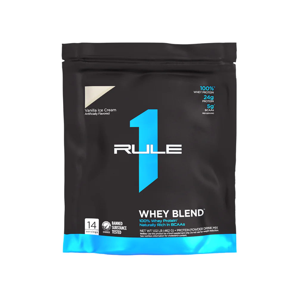 Rule1 Whey Blend 1LB Vanilla Ice Cream Rule1 Whey Blend 1LB Vanilla Ice Cream