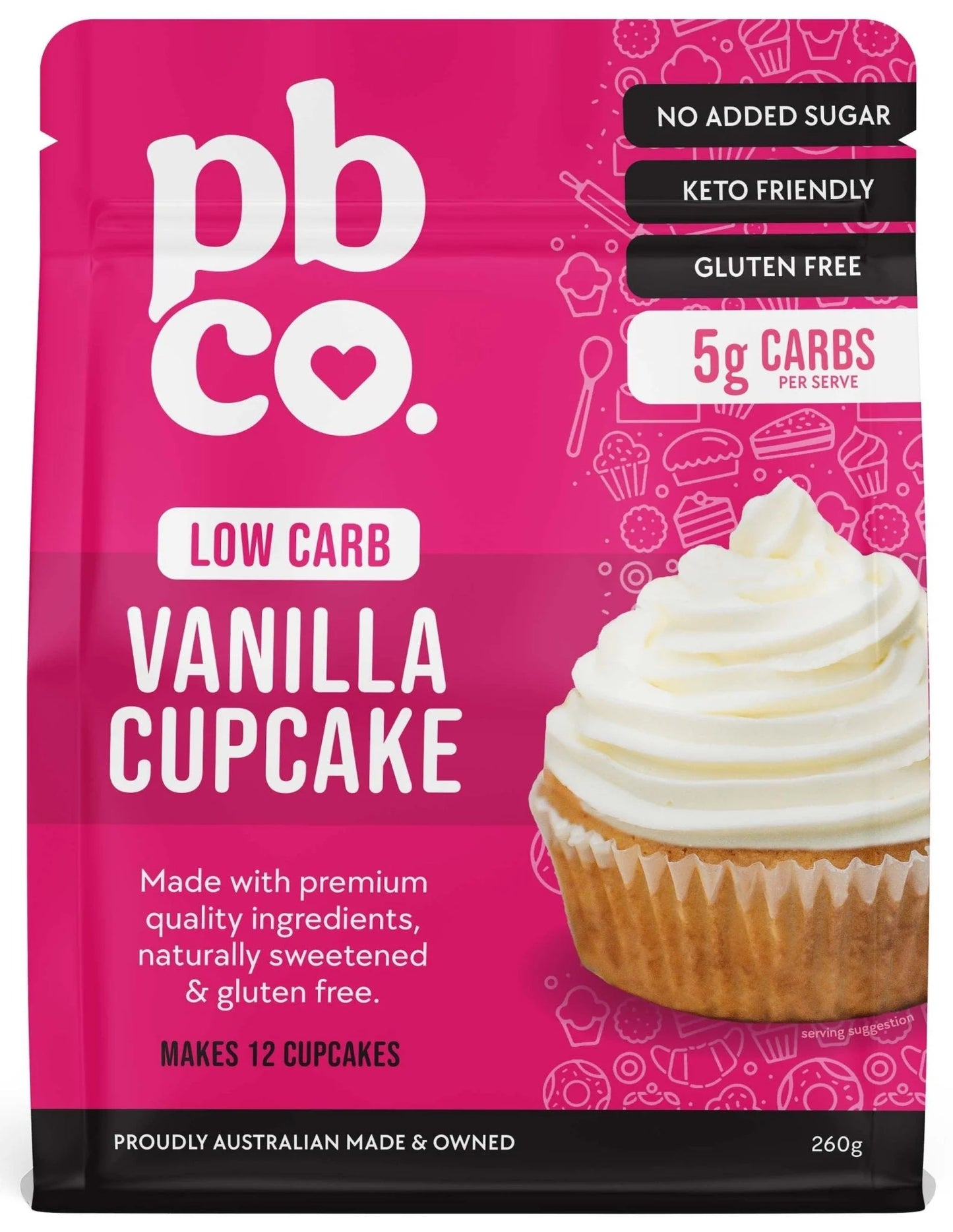 PBCO Vanilla Cupcake Mix 200GM