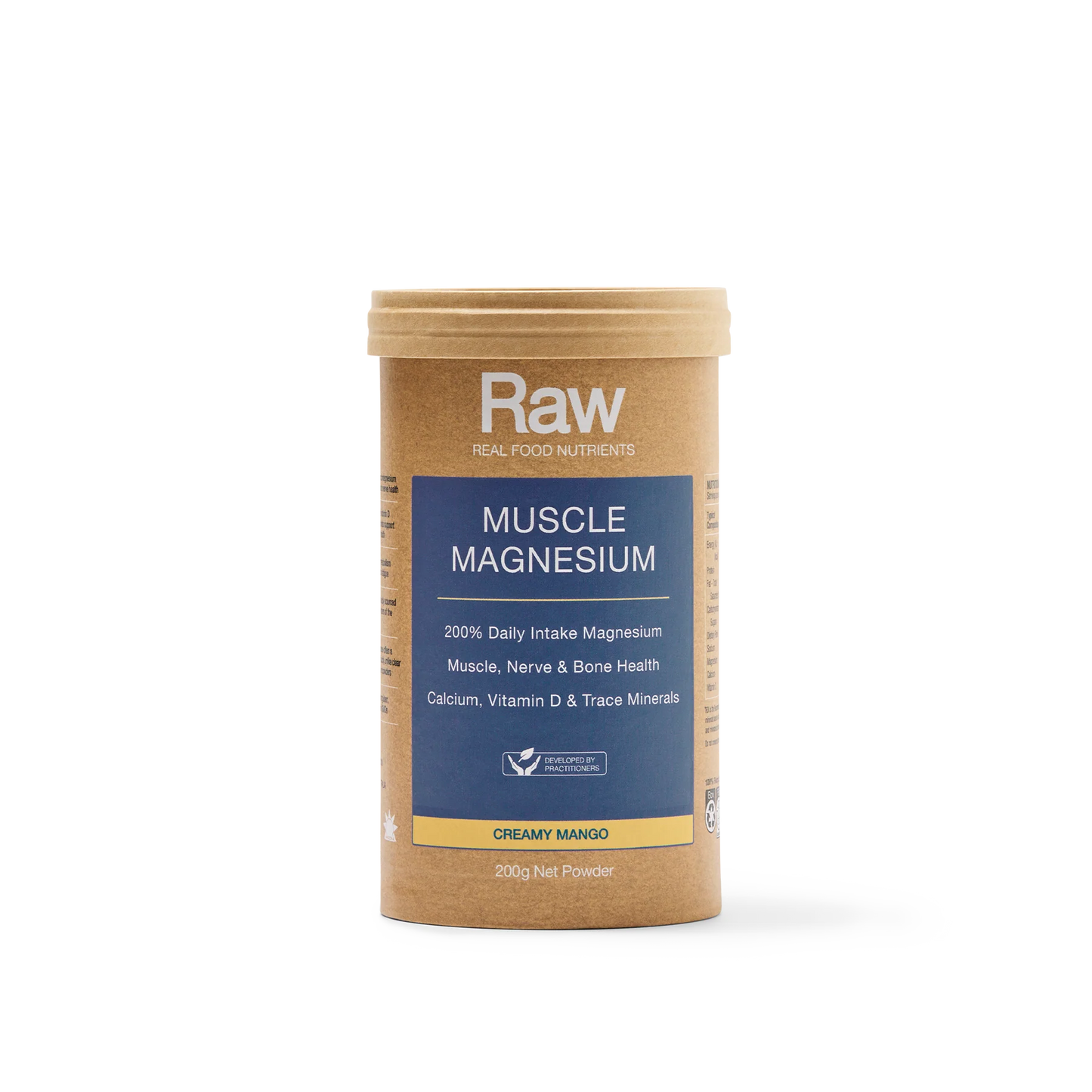 Amazonia Raw Muscle Magnesium 200g Creamy Mango