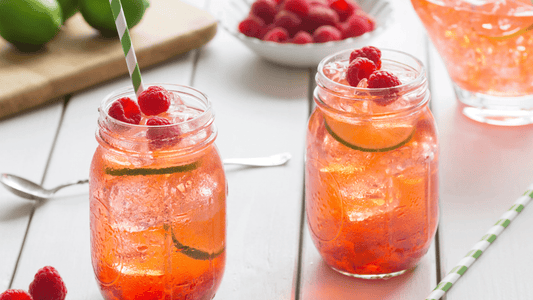 Raspberry and Spearmint Iced Tea