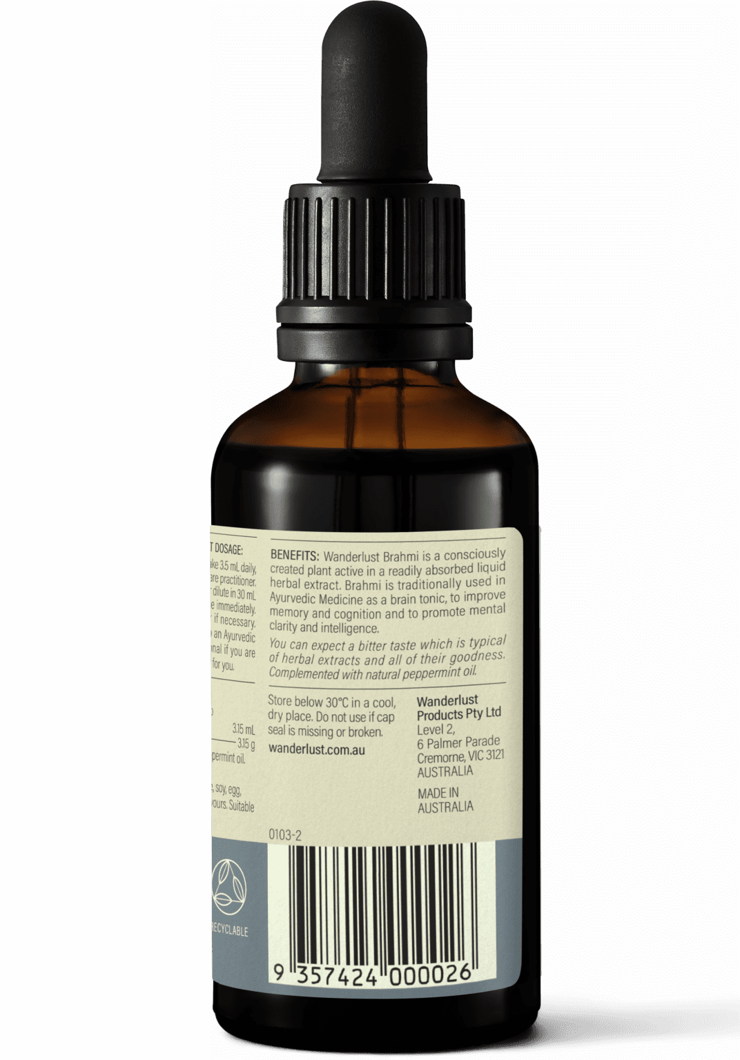Wanderlust Brahmi Liquid 90ml
