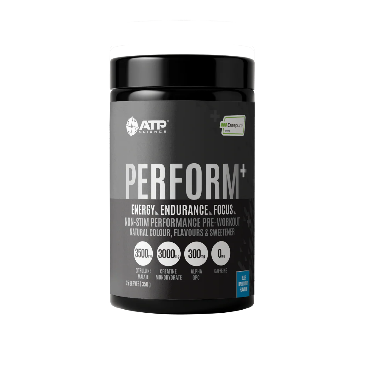 ATP Science Perform+ Non-Stim Pre 350g Blue Raspberry