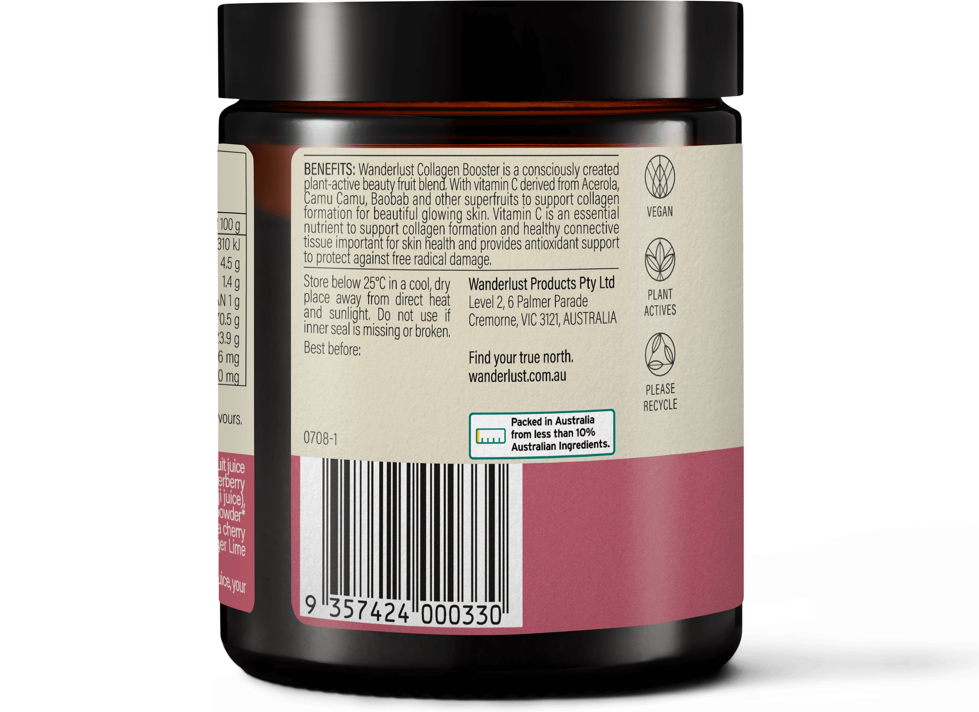 Wanderlust Plant Collagen Booster Powder 75g