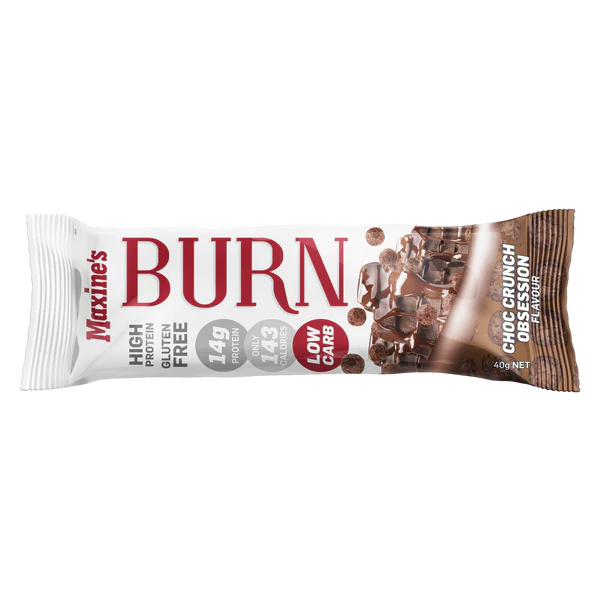 Maxines Burn Bar 40GM Choc Crunch