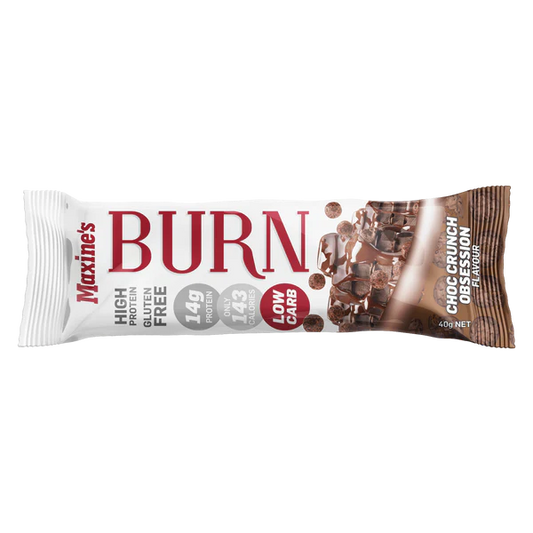 Maxines Burn Bar 40GM Choc Crunch