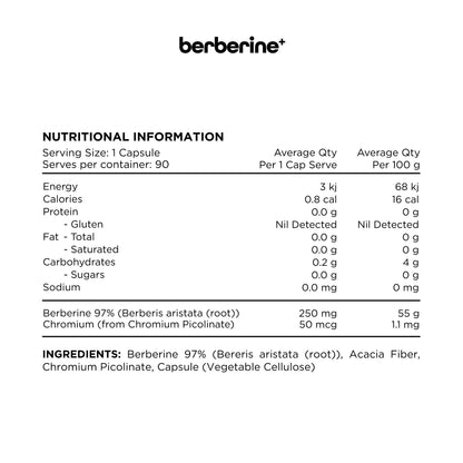 Switch Nutrition Berberine + 90vc
