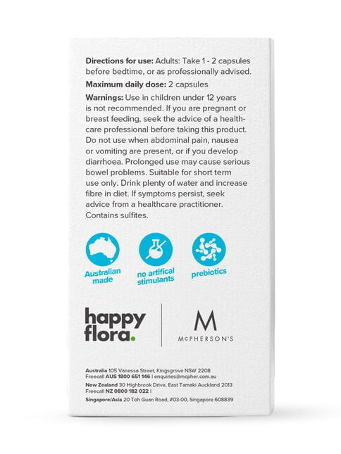 Happy Flora Cleanse 60vc Aloe