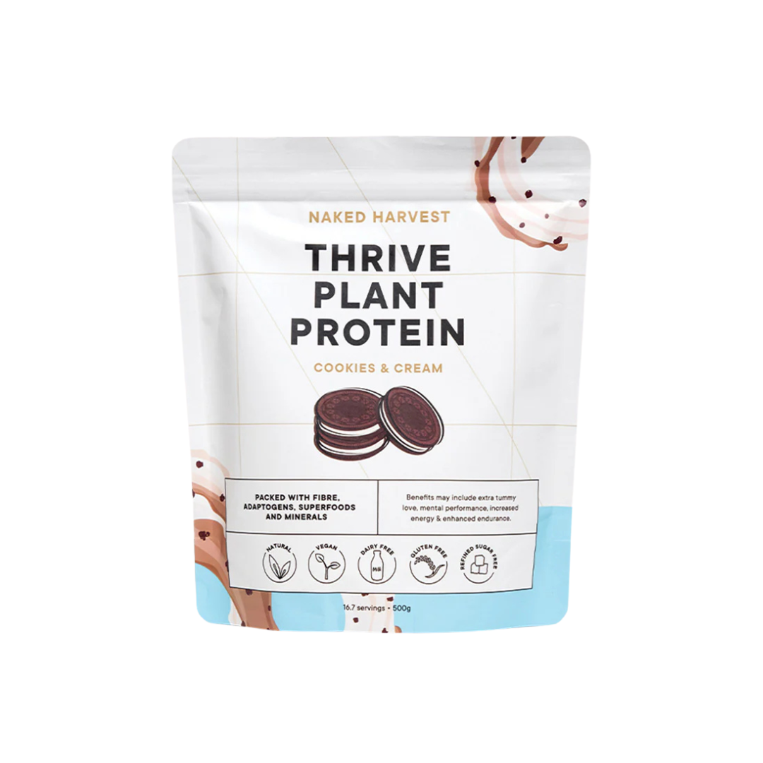Naked Harvest Thrive Plant Protein 500g Cookies & Cream