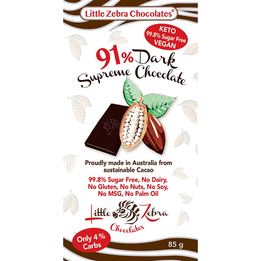 Little Zebra Chocolates 85g Dark Supreme 91%