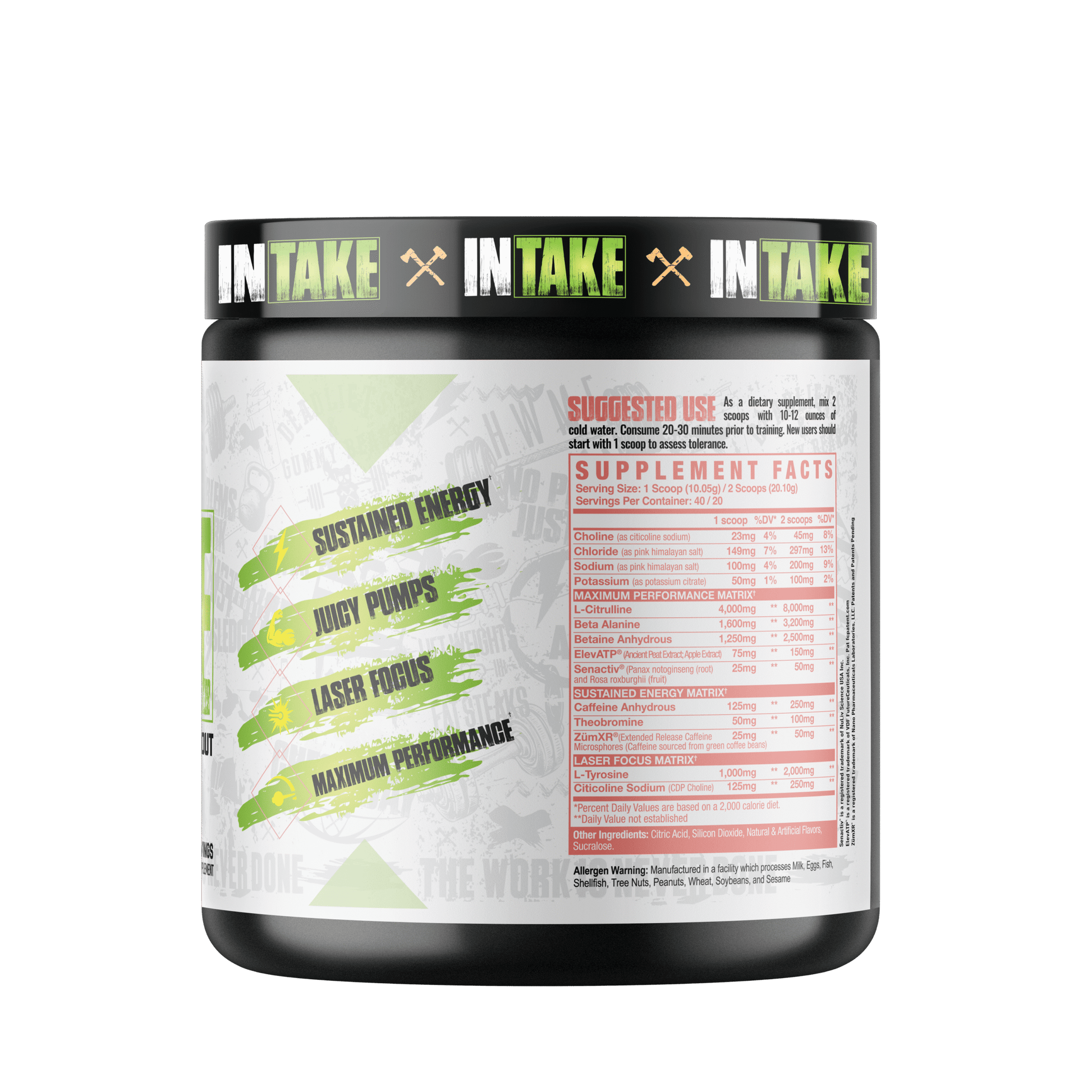 Axe & Sledge Intake 40 Serves Island Breeze