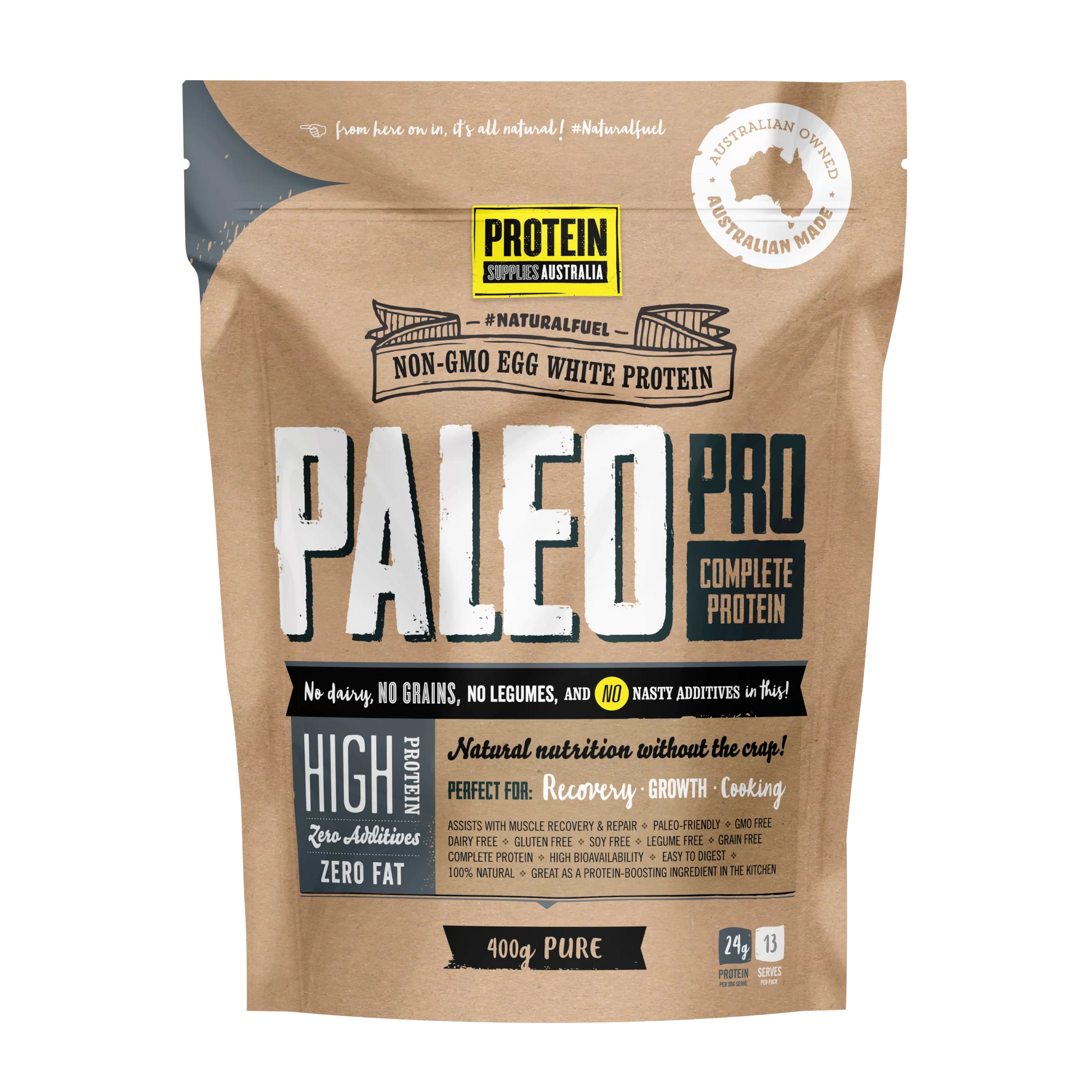 PaleoPro Pure Egg White Protein 400g Unflavoured