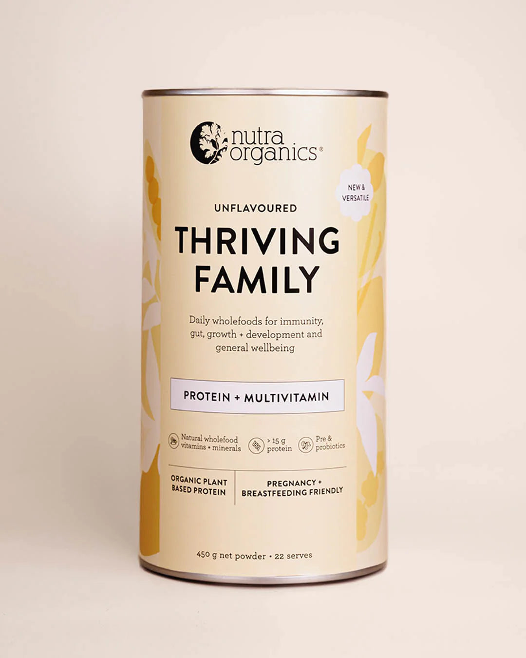 Nutra Organics Thriving Family Protein 450g Unflavoured