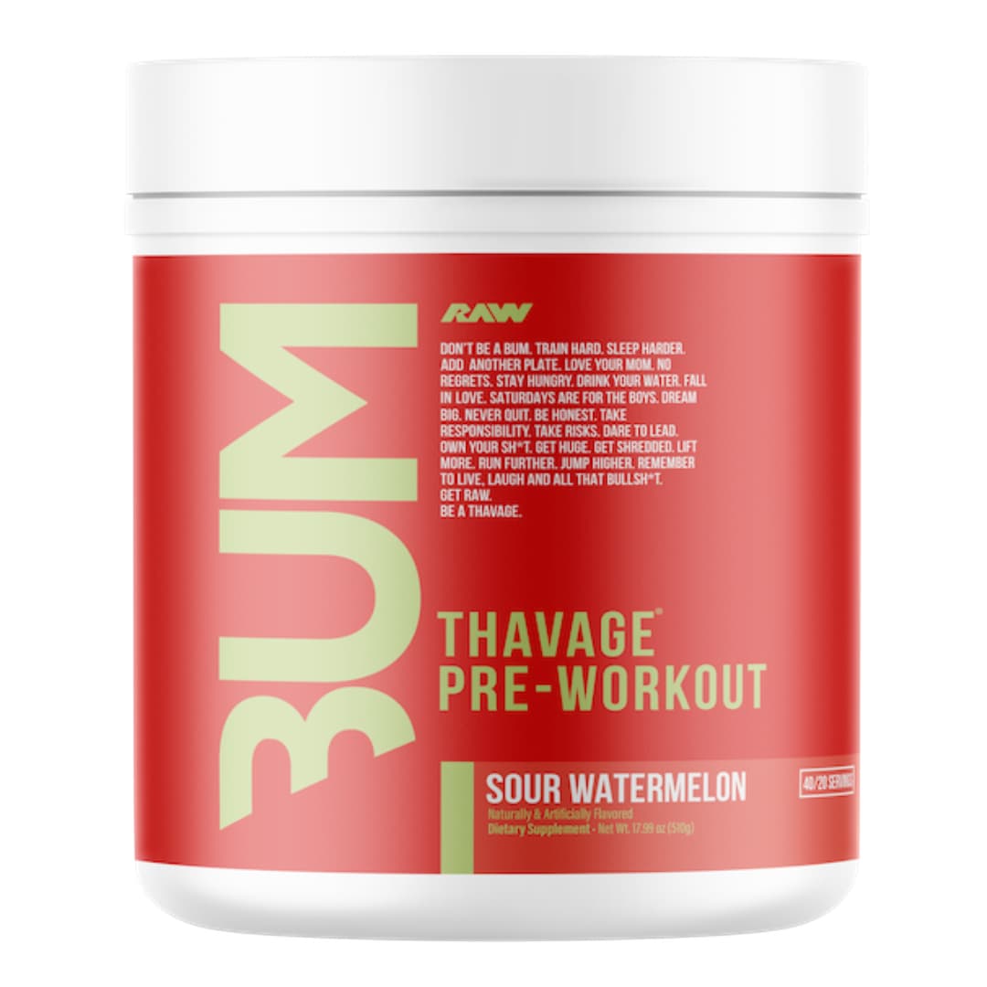 Thavage Pre-Workout by CBUM 40 Serves Sour Watermelon