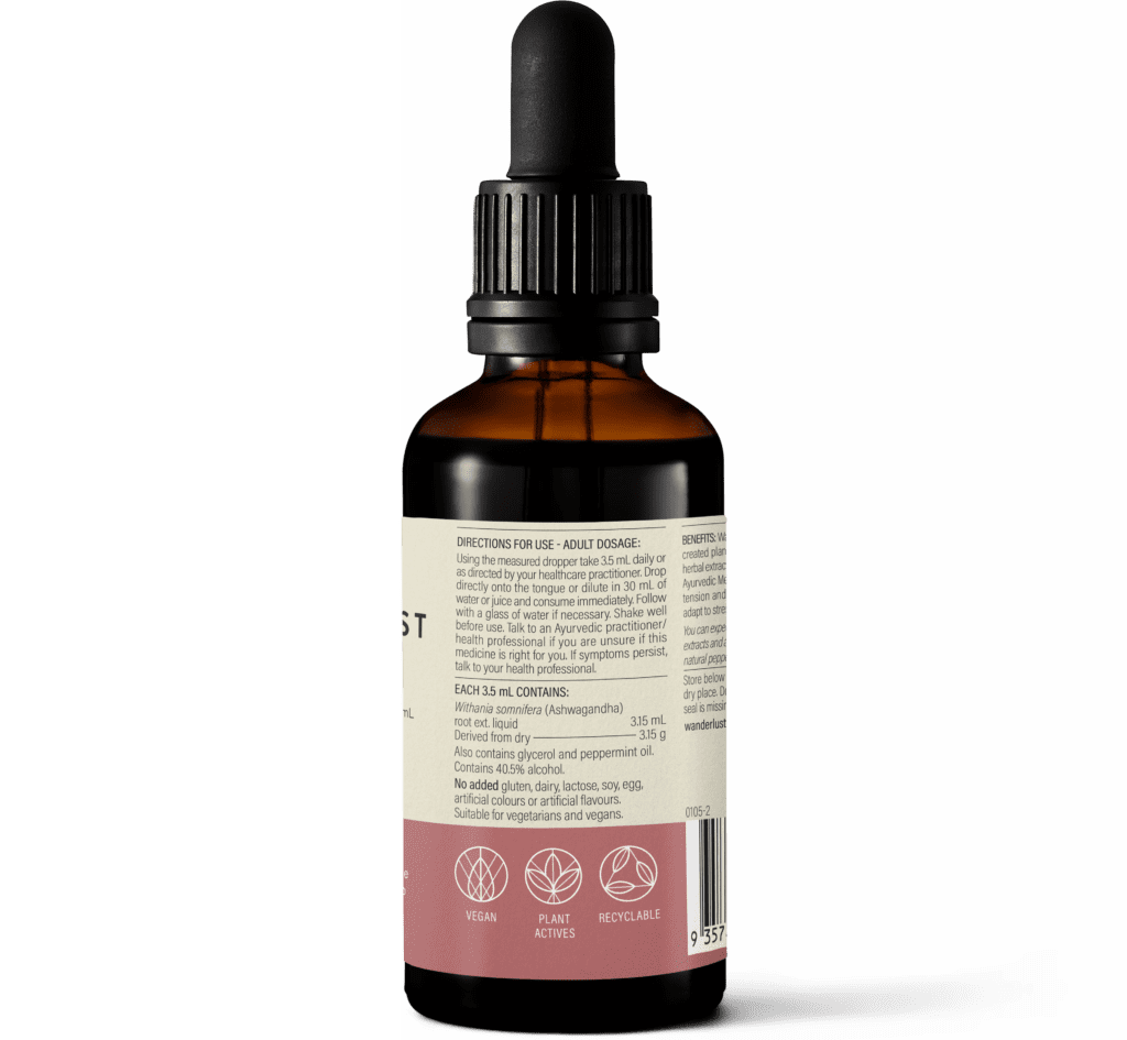 Wanderlust Ashwagandha Drops 90ml