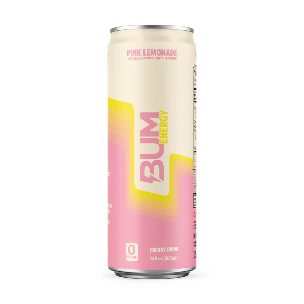 BUM Energy Can 355ml Pink Lemonade