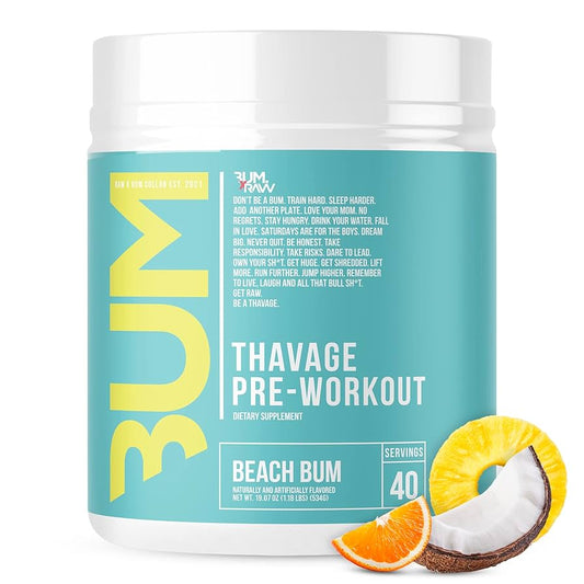 Thavage Pre-Workout by CBUM 40 Serves Beach Bum