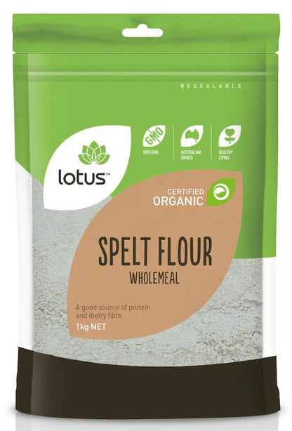 Lotus Spelt Flour Organic Wholemeal
