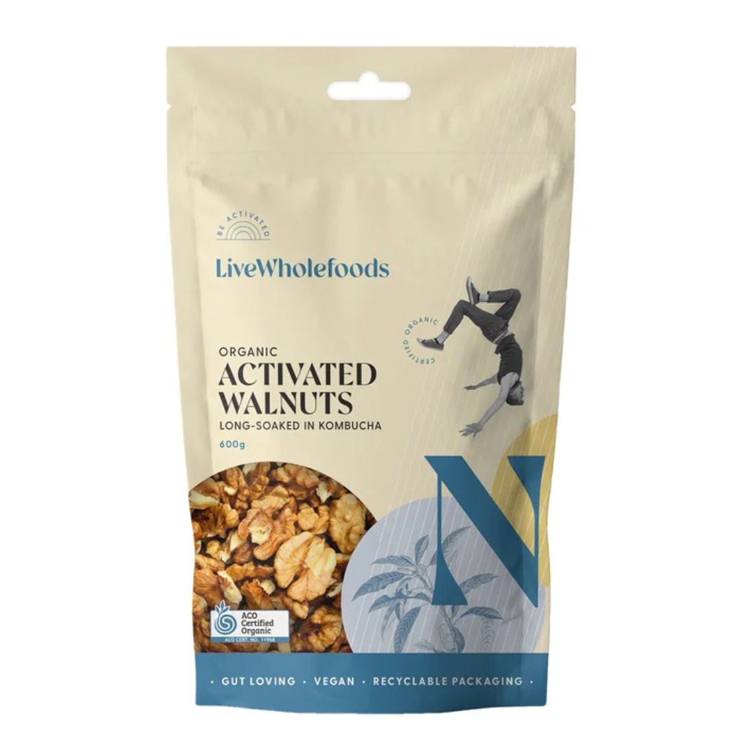 Live Wholefoods Organic Activated Walnuts 600g