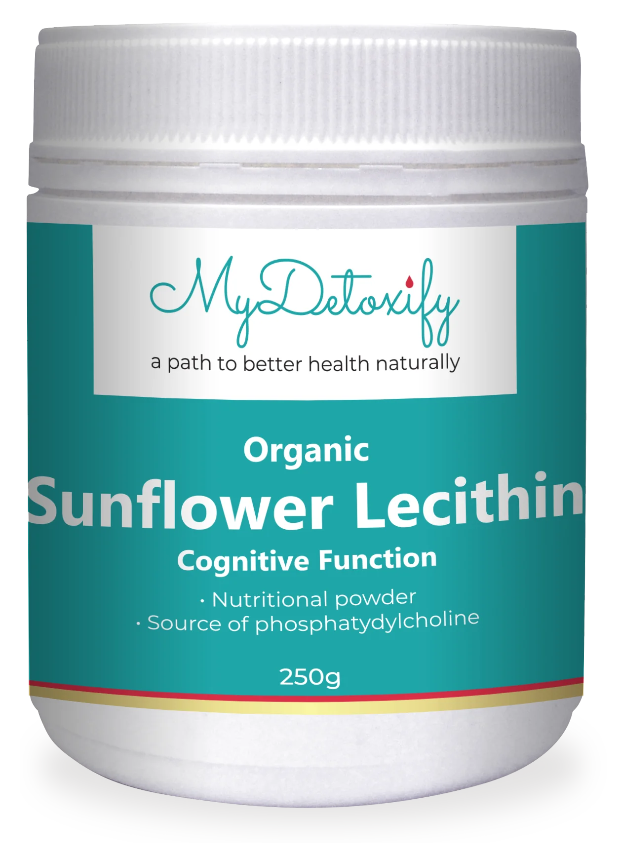 MyDetoxify Organic Sunflower Lecithin 250g