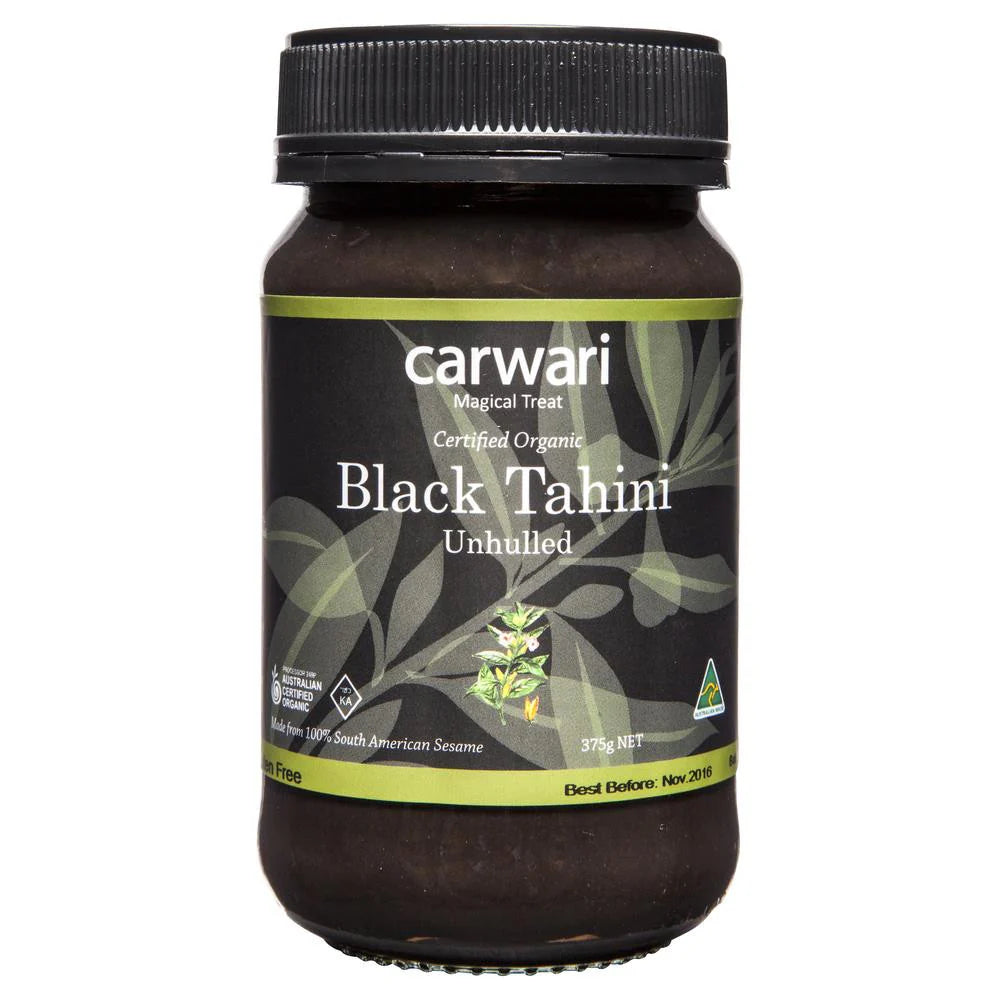 Carwari Organic Black Tahini 375g Unhulled