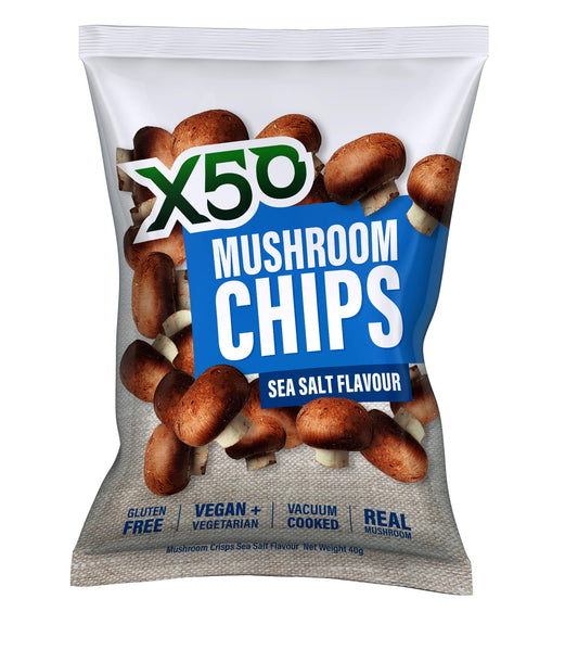 X50 Mushroom Chips 60g Sea Salt