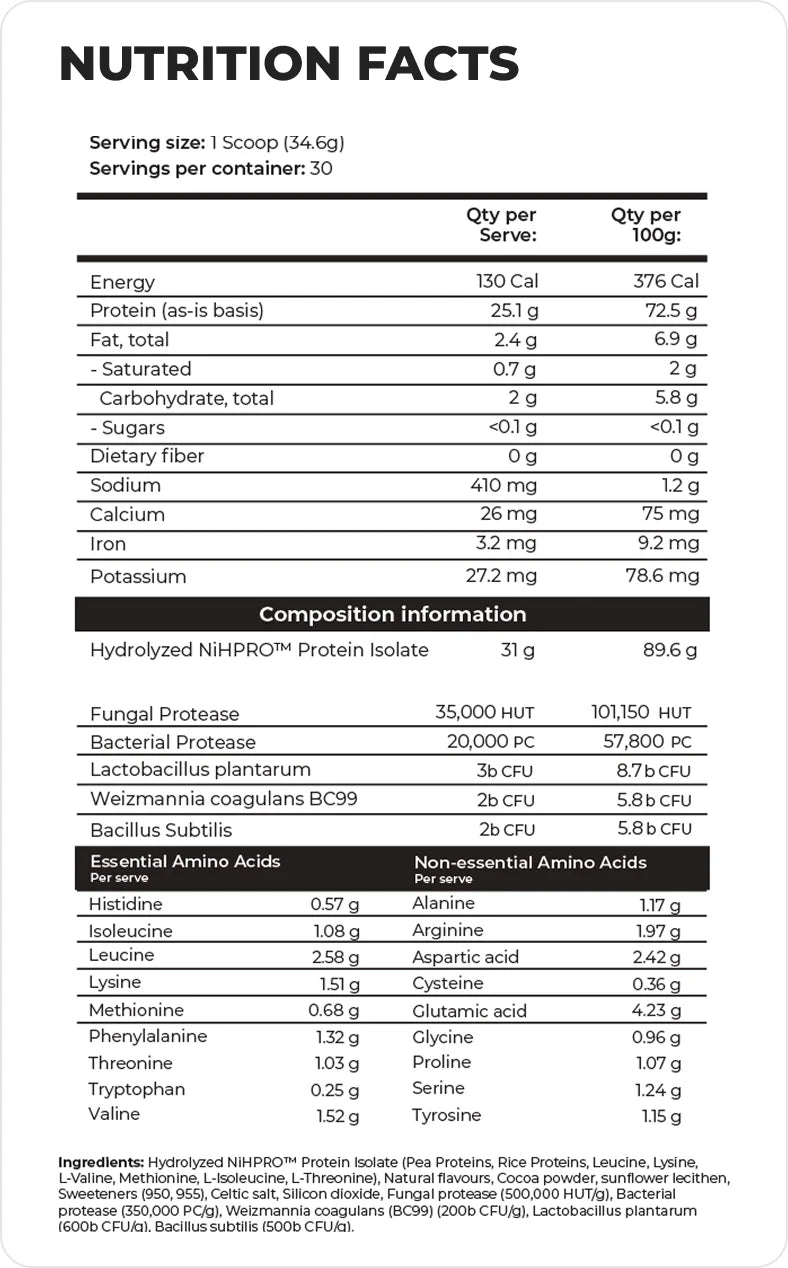 Day One Hydrolysed Protein Isolate 1kg Strawberry Sundae