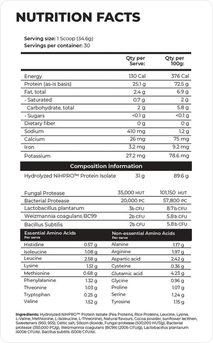 Day One Hydrolysed Protein Isolate 1kg Strawberry Sundae