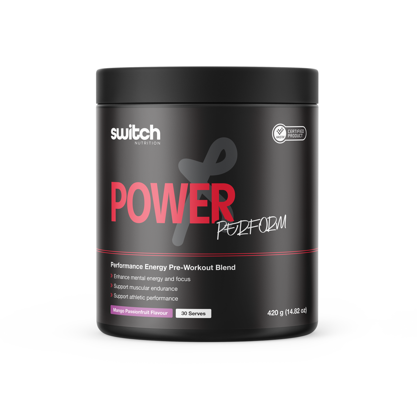 Switch Nutrition Power Perform 30 Serves Mango Passionfruit