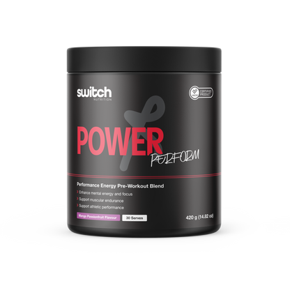 Switch Nutrition Power Perform 30 Serves Mango Passionfruit