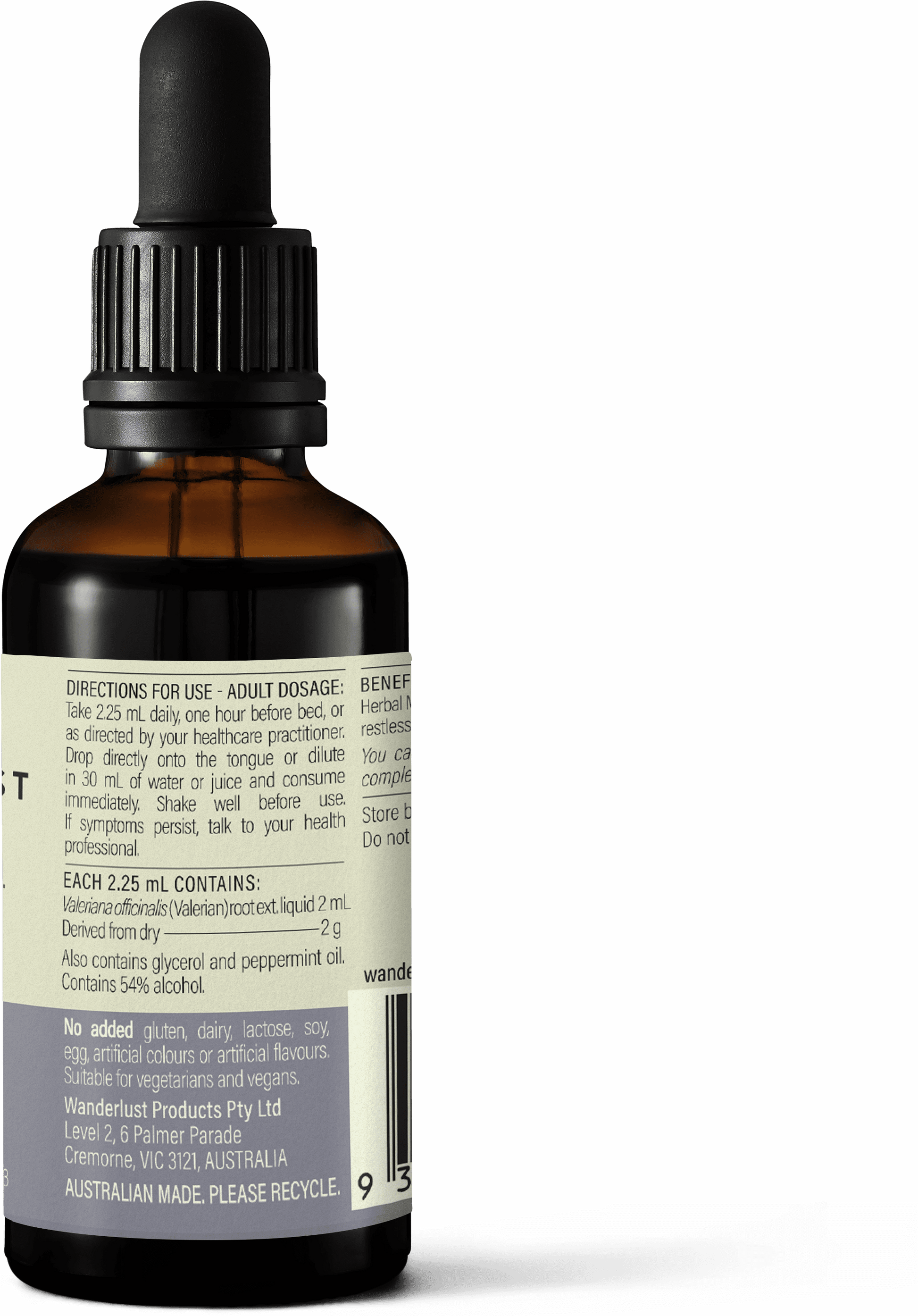 Wanderlust Valerian Drops 50ml