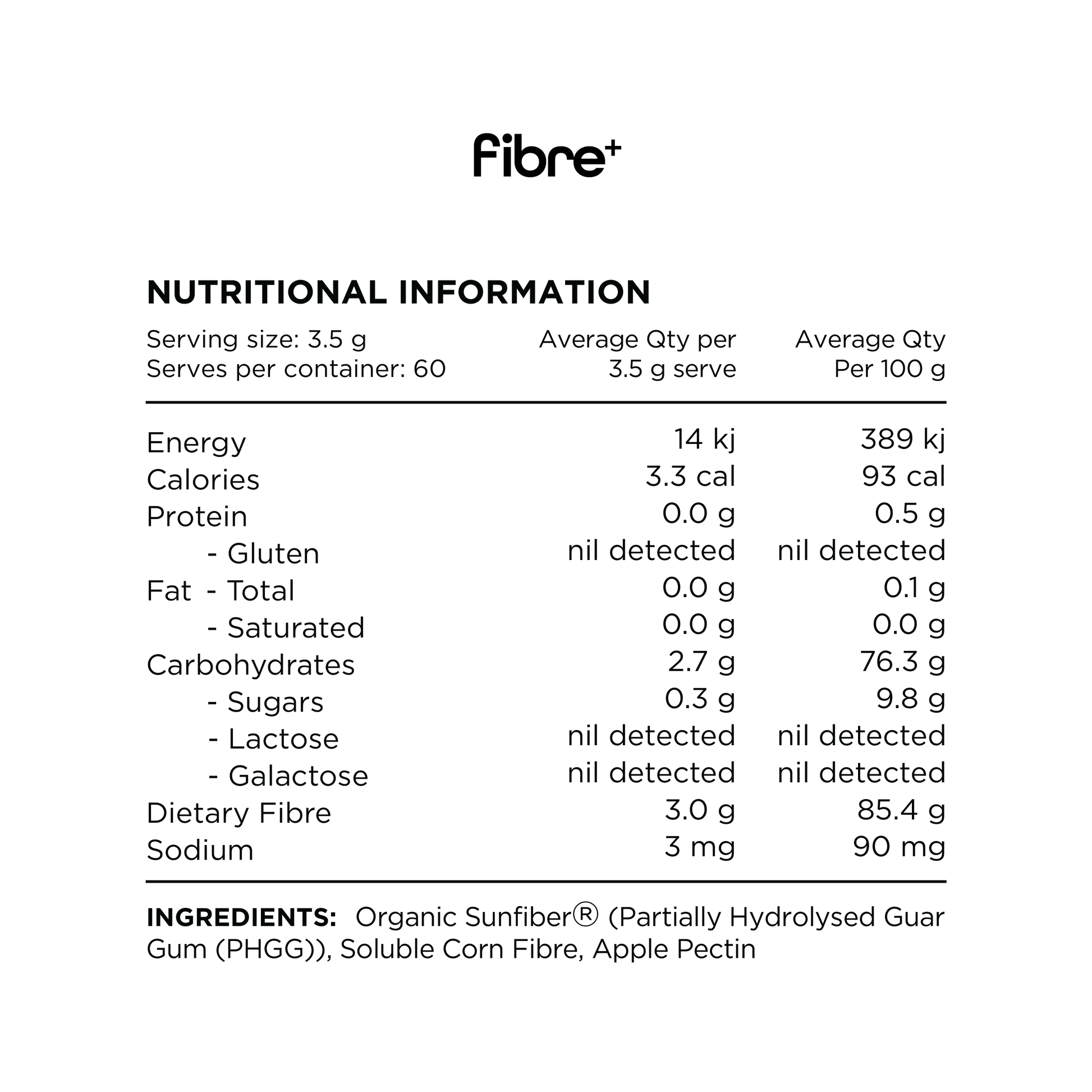 Switch Nutrition Fibre+ 60 Serves