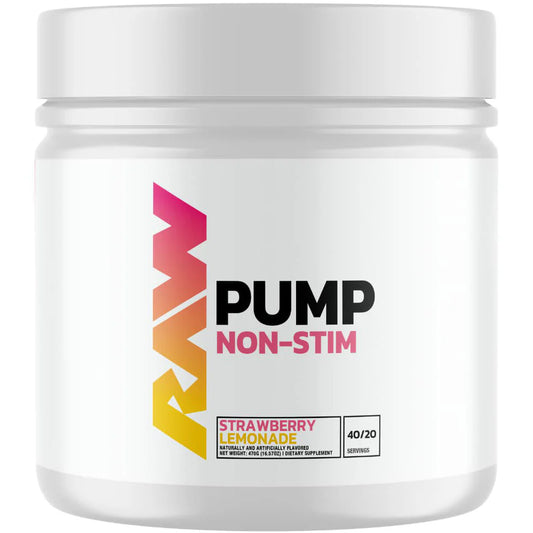 Raw Nutrition CBUM Pump Non-Stim 40 Serves Strawberry Lemonade
