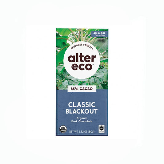 Alter Eco Organic Chocolate 75g Super Blackout 90%