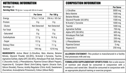 Faction Labs Disorder Pump 25 serves Red Russian