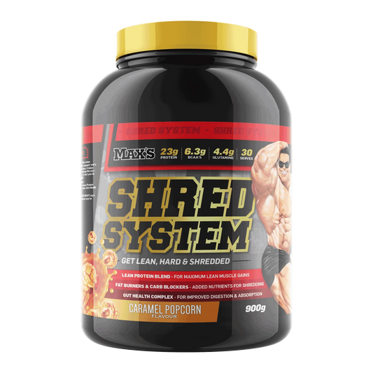 Maxs Shred System 900G Caramel Popcorn