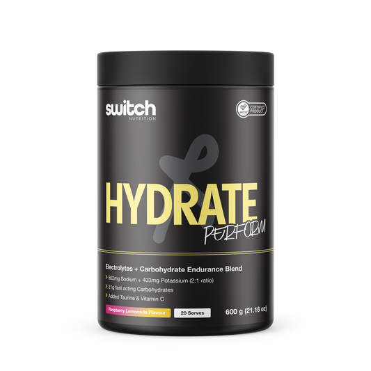 Switch Nutrition Hydrate Perform 20 Serves Raspberry Lemonade